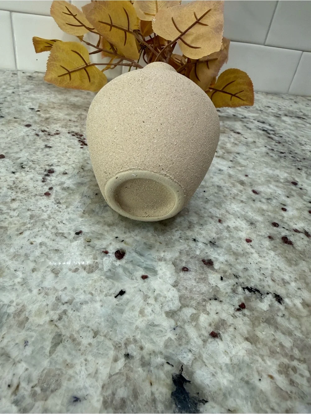 Threshold Golden Orange Autumn Leaf Stem Arrangement in Ceramic Vase 15” (H) NWT